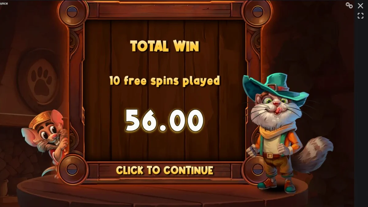 Karakter kucing Señor Pounce dalam slot Peek & Pounce