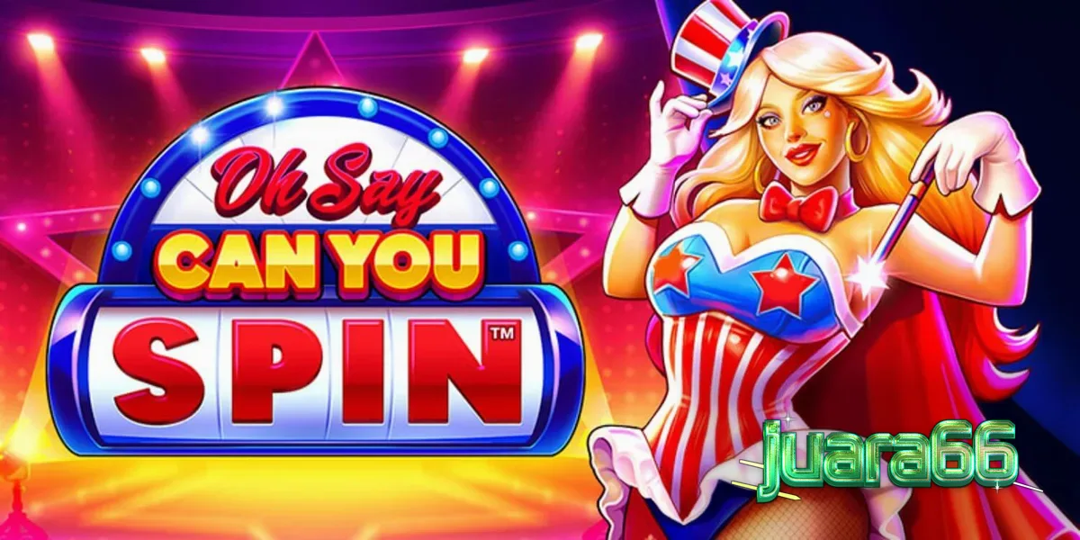 Tampilan visual slot Oh Say Can You Spin dengan tema patriotik